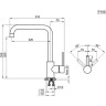 Смеситель для кухни GRANULA 7110 черный матовый 7110 CHEPHYII MATOBYII
